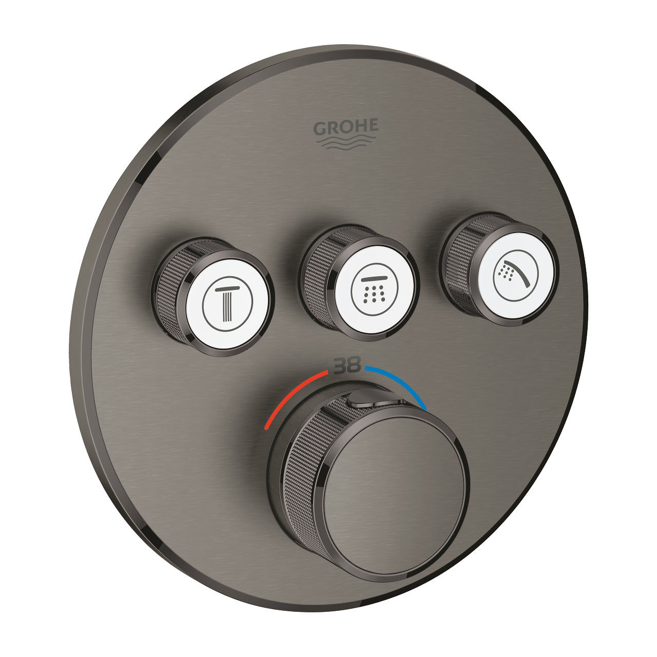 Grohtherm SmartControl termostat sa 3 funkcije brushed hard graphite 29121AL0