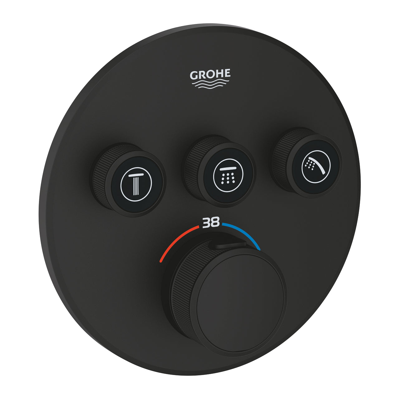 Grohtherm SmartControl termostat sa 3 funkcije phantom black 29508KF0