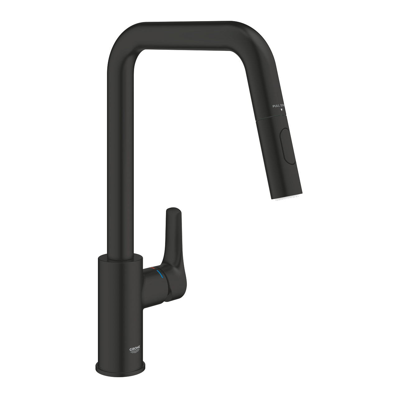 Eurosmart baterija za sudoperu sa izvlacnim tušem matte black 306192430