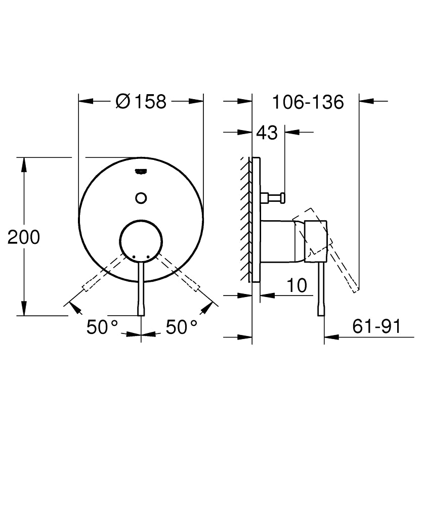 Essence mešač sa prebacivačem hard graphite 24167A01