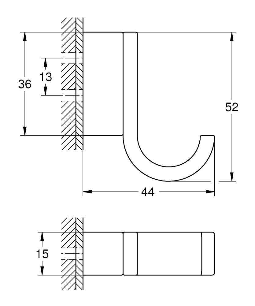 Selection vešalica hard graphite 41039A00