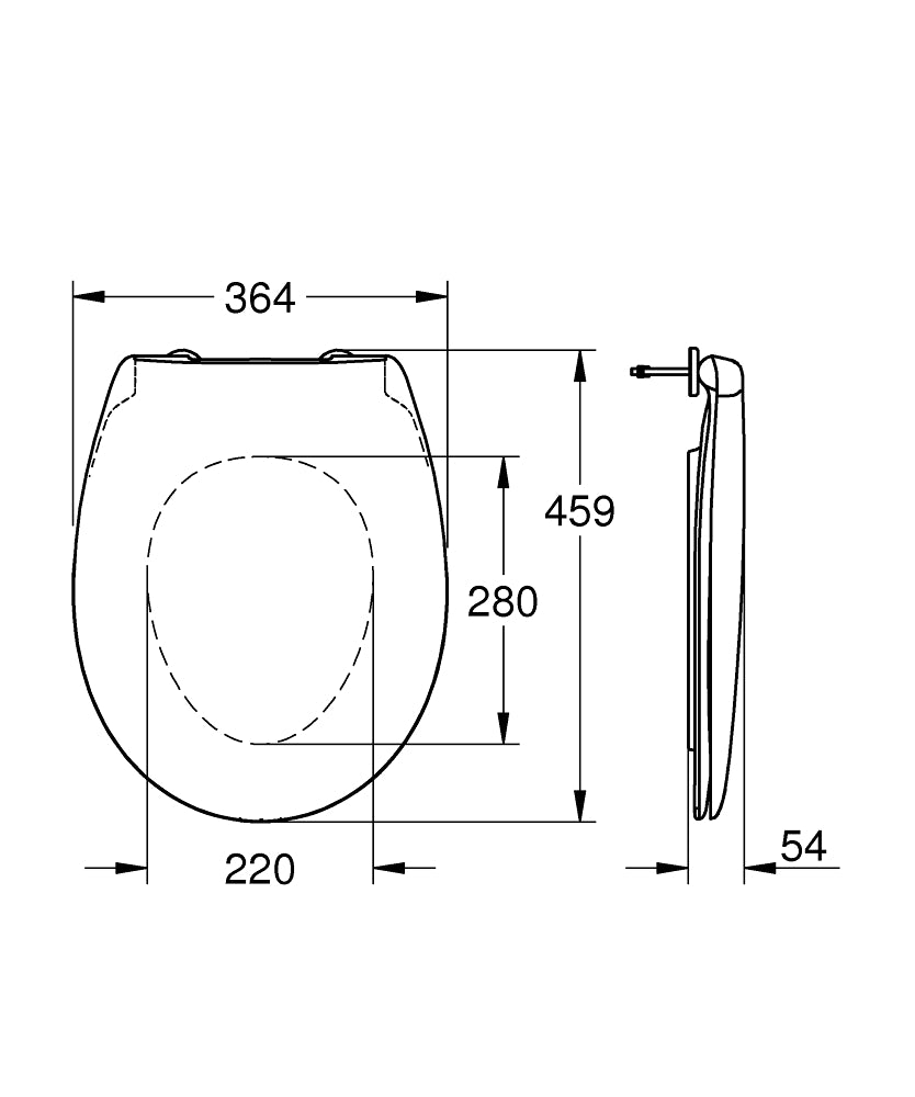Bau Ceramic WC daska softclose 39493000