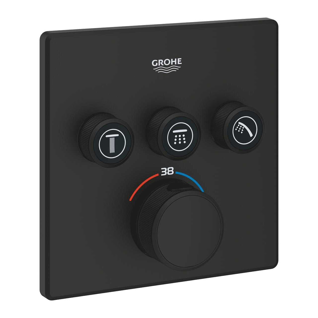 Grohtherm SmartControl termostat sa 3 funkcije phantom black 102167KF00
