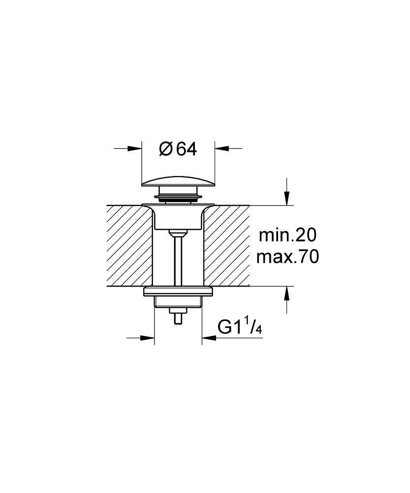 Gornji deo sifona podsklop hard graphite 65807A00