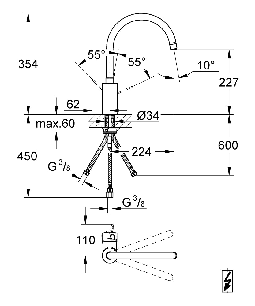 Eurosmart Cosmopolitan trocevna baterija 31180000