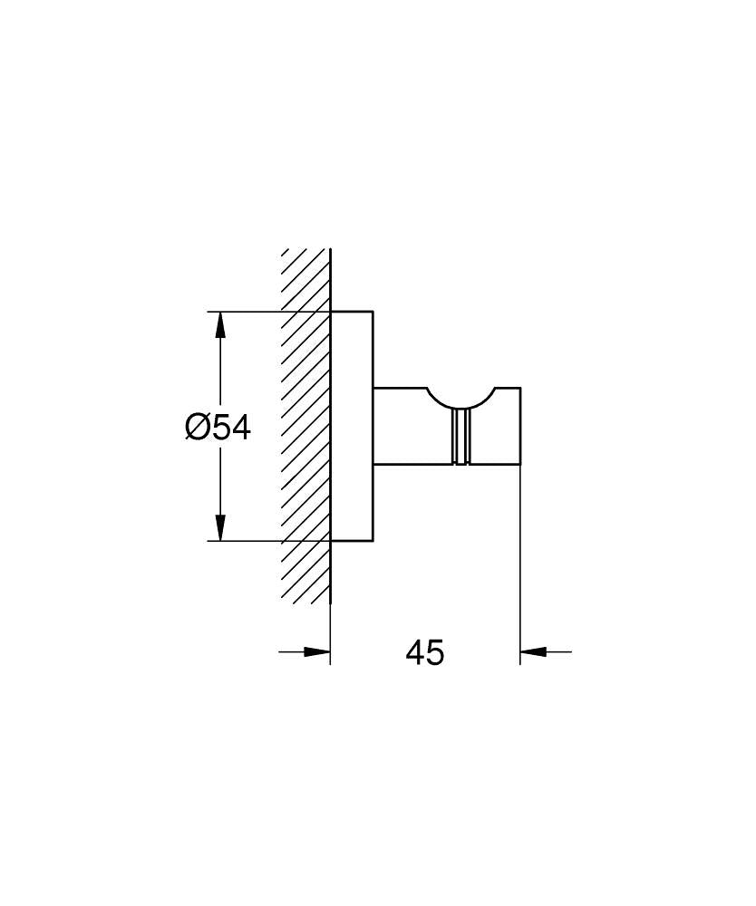 Essentials vešalica hard graphite 40364A01