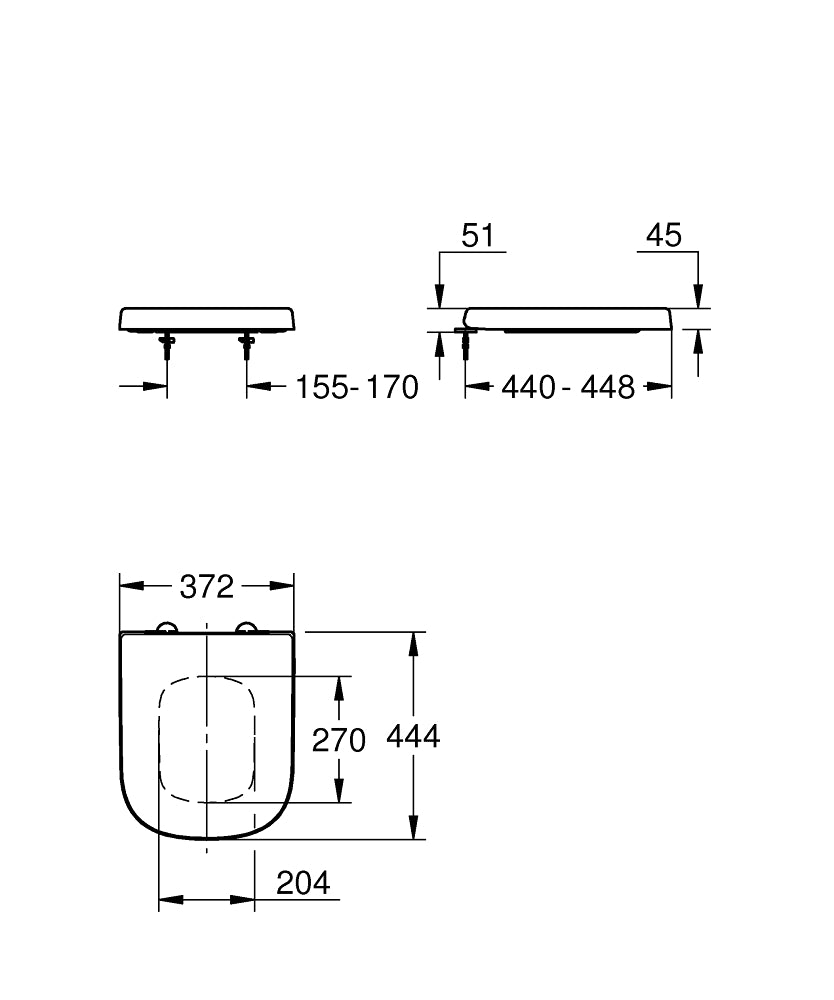 Euro Ceramic WC daska softclose 39330002