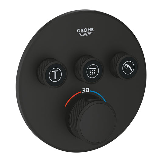 Grohtherm SmartControl termostat sa 3 funkcije phantom black 29508KF0