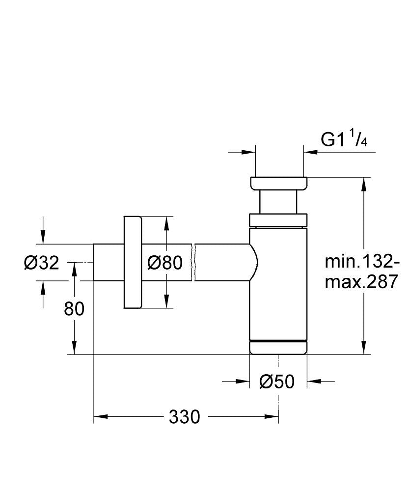 Sifon za umivaonik 28912000
